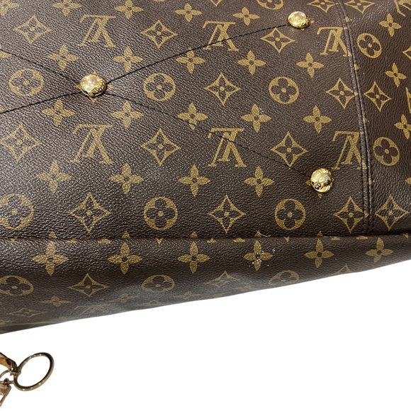 $2400 LOUIS VUITTON 2022 Brown Monogram Canvas Leather Artsy MM Tote Bag - Picture 12 of 13